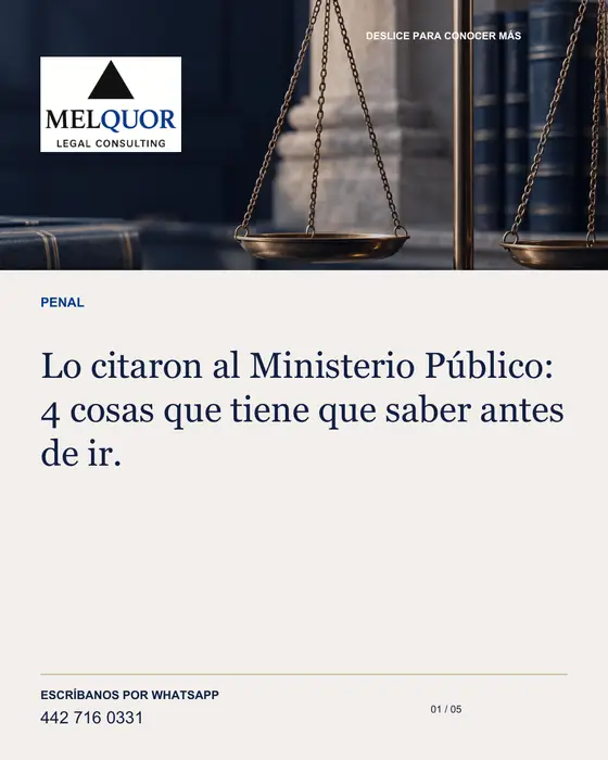 Publicación de Melquor: Lo citaron al Ministerio Público